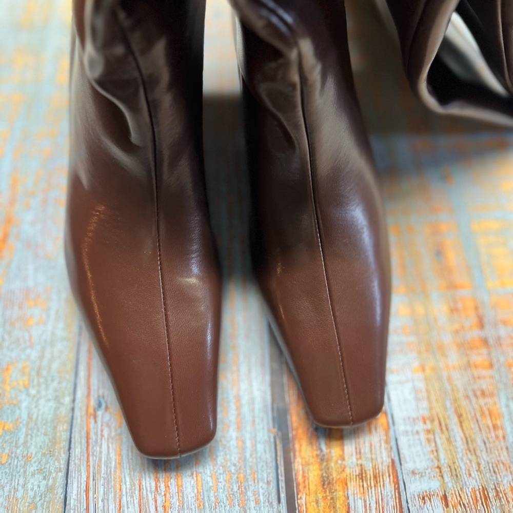 Brown Over the knee leather Boots - Picture 2 of 10